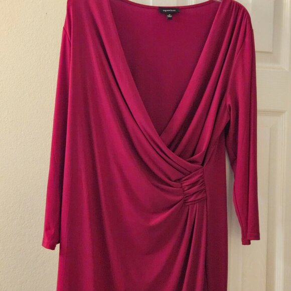Spence dress stretchy pink wrap special occasion Event dress 14 - Picture 10 of 11